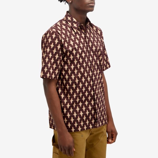 Dries Van Noten Clasen Short Sleeve Poplin Shirt