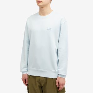 C.P. Company Cotton Diagonal Fleece Logo Sweatshirt