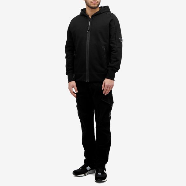 C.P. Company Diagonal Raised Fleece Zipped Hoodie