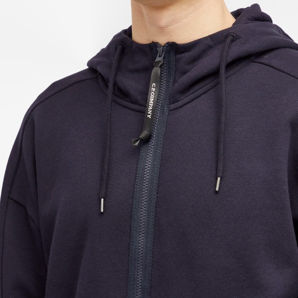 C.P. Company Diagonal Raised Fleece Goggle Zipped Hoodie