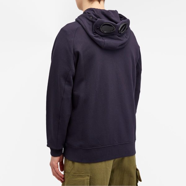 C.P. Company Diagonal Raised Fleece Goggle Zipped Hoodie