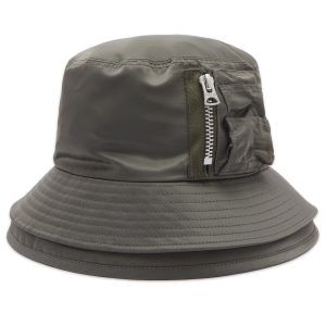 Sacai Pocket Double Brim Bucket Hat