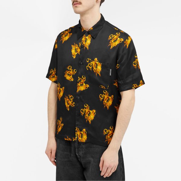 Palm Angels Burning Monogram Vacation Shirt