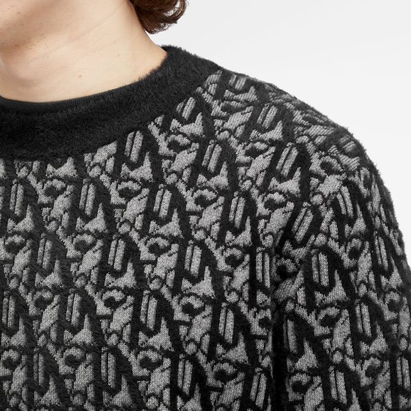 Palm Angels Monogram Jacquard Crew Knit