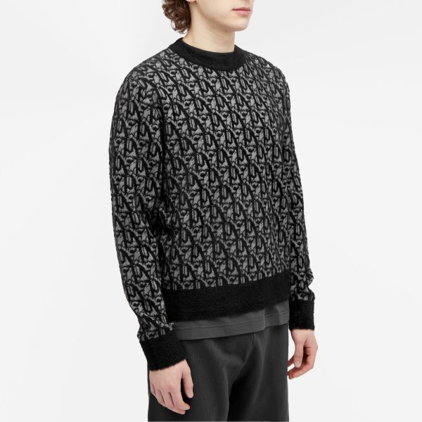 Palm Angels Monogram Jacquard Crew Knit