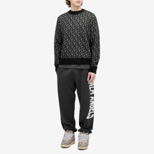 Palm Angels Monogram Jacquard Crew Knit