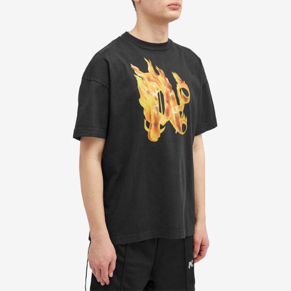 Palm Angels Burning PA Monogram Tee