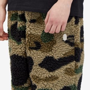 A Bathing Ape 1St Camo Metal Logo Pin Fleece Pants