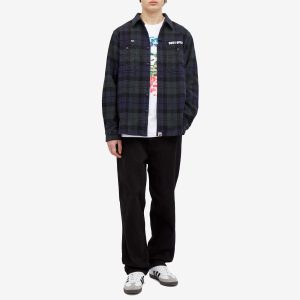 A Bathing Ape Flannel Check Tactical Shirt