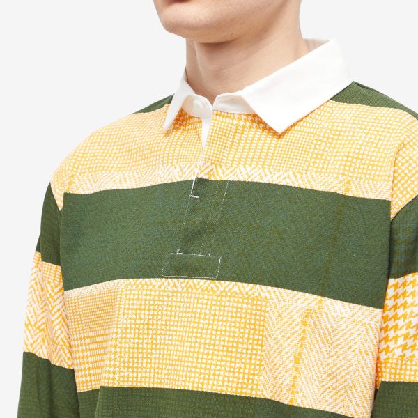 END. x Beams Plus 'Ivy League' Overdye Patchwork Rugby Shirt