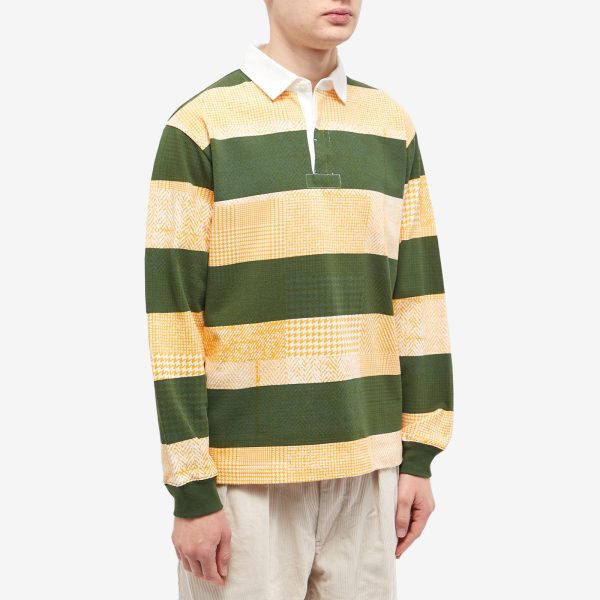 END. x Beams Plus 'Ivy League' Overdye Patchwork Rugby Shirt