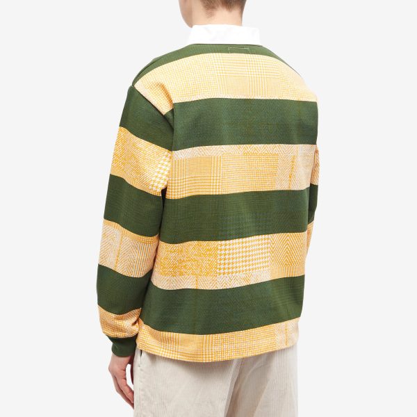 END. x Beams Plus 'Ivy League' Overdye Patchwork Rugby Shirt