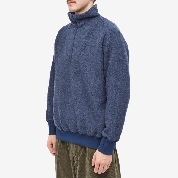 Beams Plus Half Zip Popover Fleece Jacket