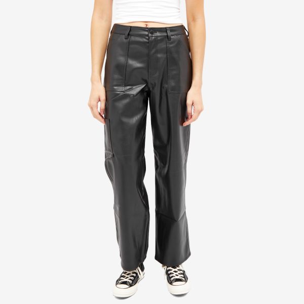 Tommy Jeans Faux Leather Trousers