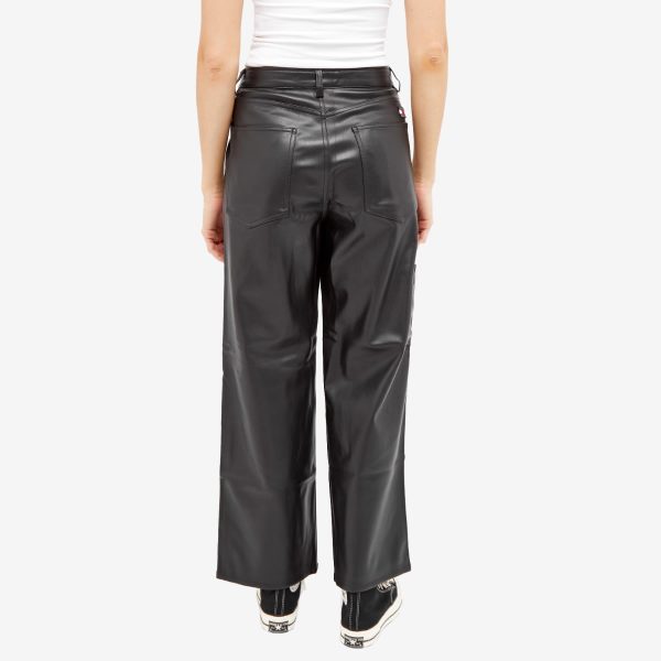 Tommy Jeans Faux Leather Trousers