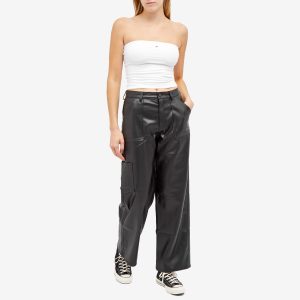 Tommy Jeans Faux Leather Trousers