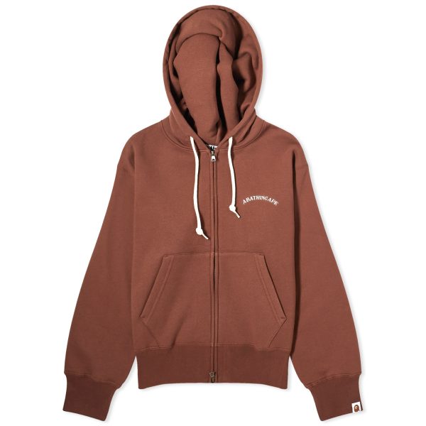 A Bathing Ape Zip Hoodie With Logo