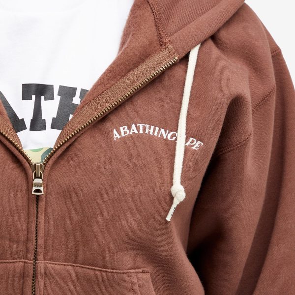 A Bathing Ape Zip Hoodie With Logo