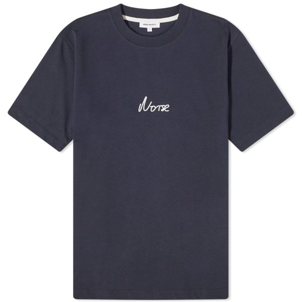 Norse Projects Johannes Chain Stitch Logo T-Shirt