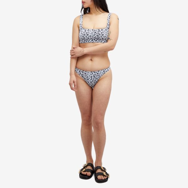 Good American Leopard Scoop Bra