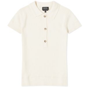A.P.C. Elora Knitted Polo Top