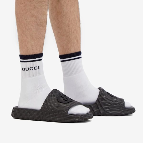 Gucci Interlocking Logo Ripple Sole Slide