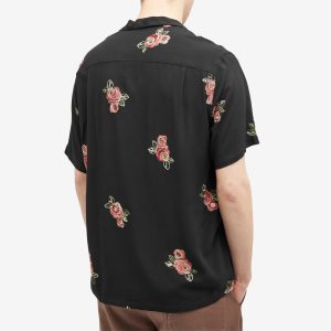 Portuguese Flannel Embroidered Roses Vacation Shirt