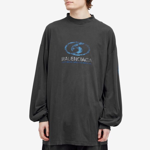 Balenciaga Surf Logo Longsleeve Tee