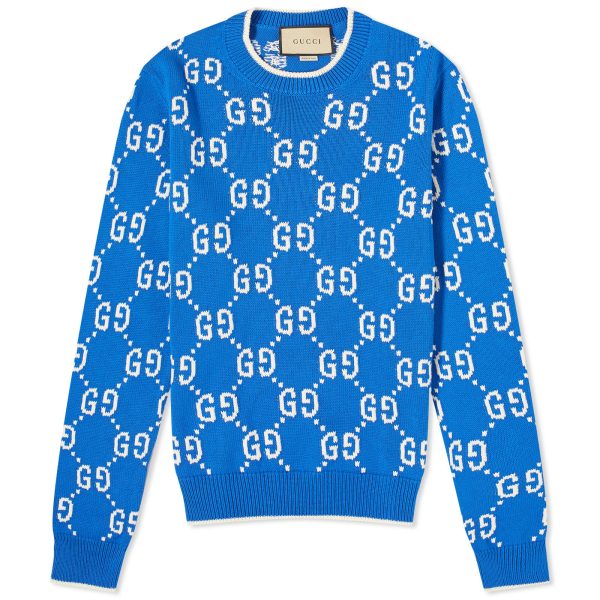 Gucci Jumbo GG Jacquard Crew Neck Jumper