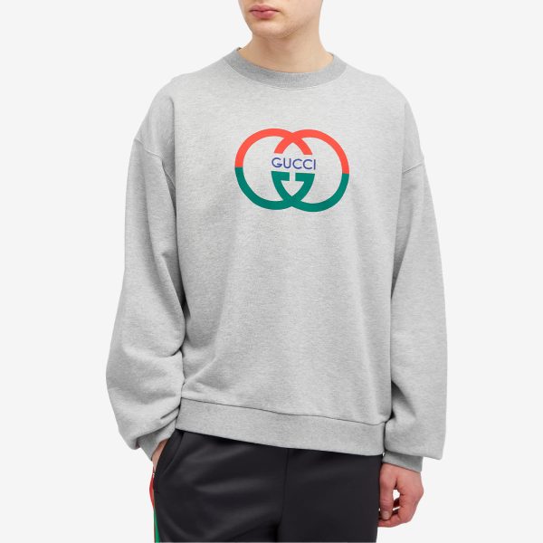 Gucci Interlocking Logo Crew Neck Sweat