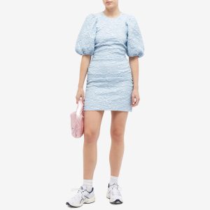 GANNI Puff Sleeve Mini Dress