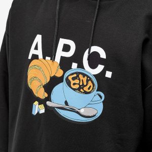 END. x A.P.C. 'Coffee Club' Pierre Hoodie