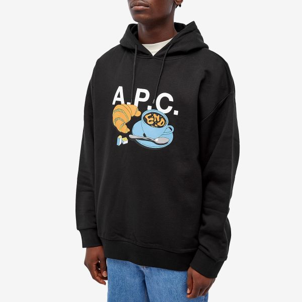 END. x A.P.C. 'Coffee Club' Pierre Hoodie