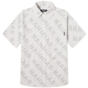 Nahmias Logo Stripe Short Sleeve Shirt