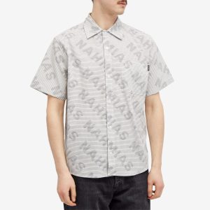 Nahmias Logo Stripe Short Sleeve Shirt