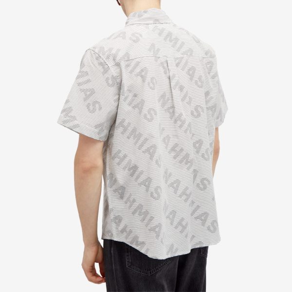 Nahmias Logo Stripe Short Sleeve Shirt