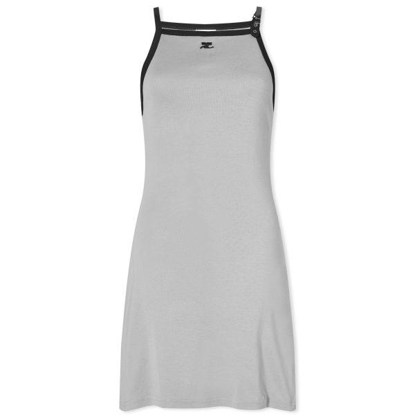 Courrèges Buckle Contrast Dress