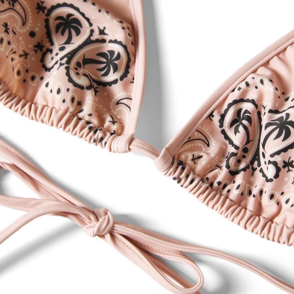 Palm Angels Paisley Print Triangle Bikini Top