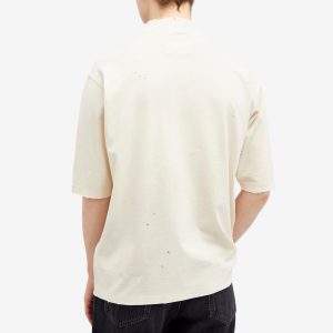 Maison Margiela Graffiti Logo Mock Neck T-Shirt