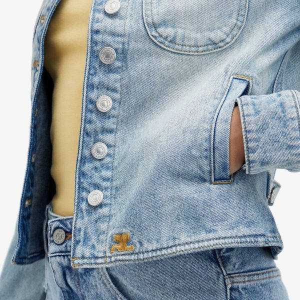 Courrèges Multiflex Blue Denim Trucker Jacket