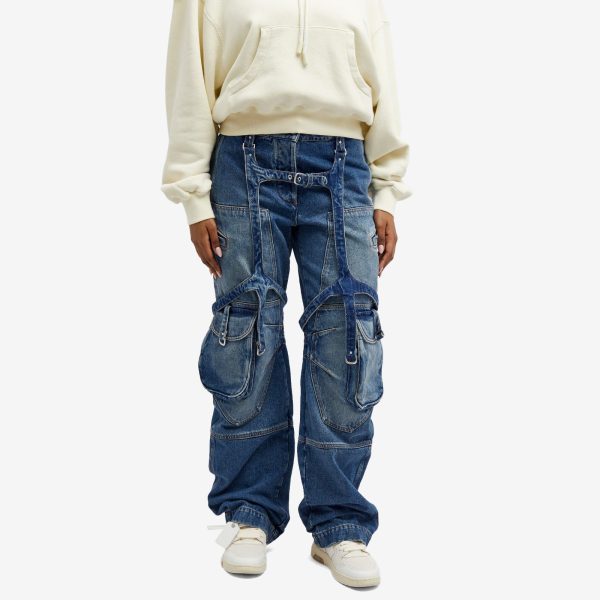 Off-White Cargo Oversized Denim Pants