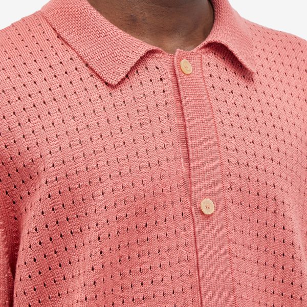 Corridor Pointelle Knit Short Sleeve Shirt