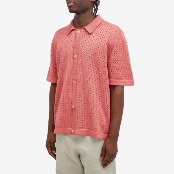 Corridor Pointelle Knit Short Sleeve Shirt