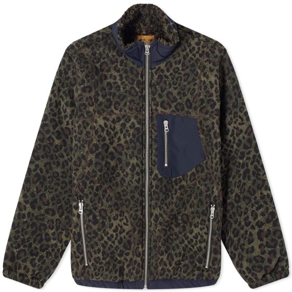 Brain Dead Leopard Revese Sherpa Jacket