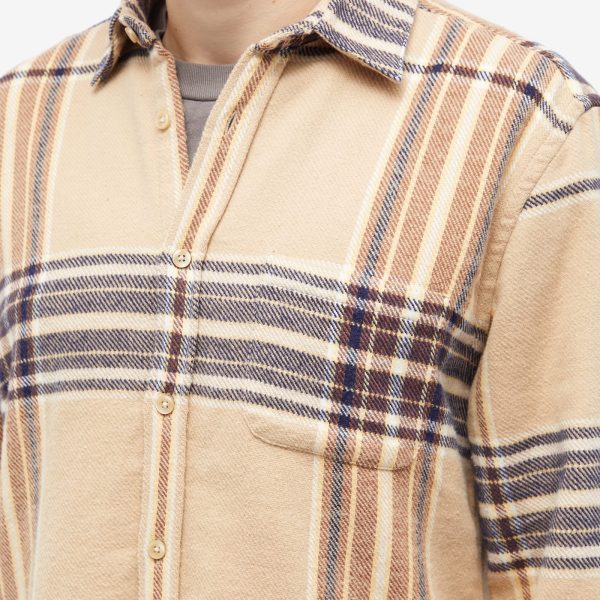 Portuguese Flannel Hazelnut Check Shirt