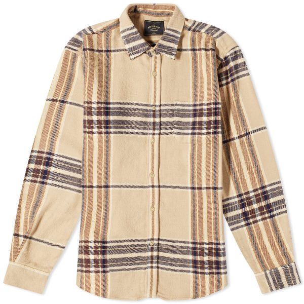 Portuguese Flannel Hazelnut Check Shirt