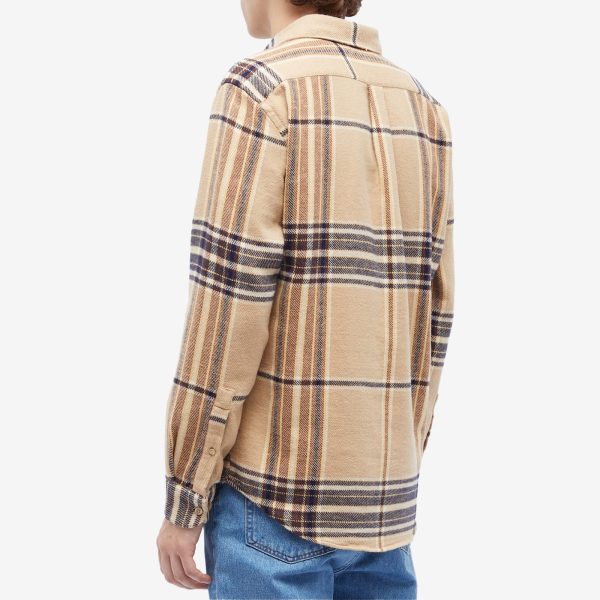 Portuguese Flannel Hazelnut Check Shirt