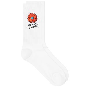 Maison Kitsune Floating Flower Sporty Socks