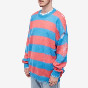 Members of the Rage Distressed Stripe Knit