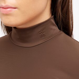 AMIRI Long Sleeve Mock Neck Crop Top